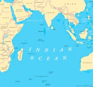Indian Ocean Political Map