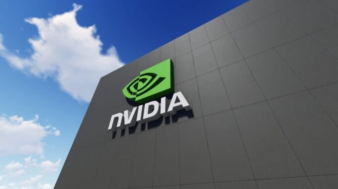 NVIDIA Logo on Building