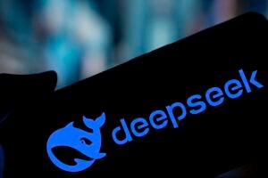 Deepseek wording and logo