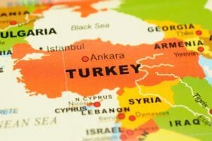 Turkey on Map