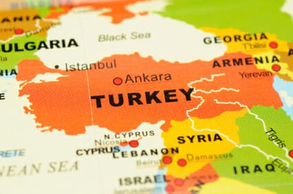 Turkey on Map