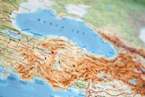 Turkey Physical Map